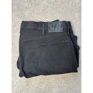 Polo Ralph Lauren Mens 42x30 Hampton Relaxed Straight Stretch Jeans Black Denim